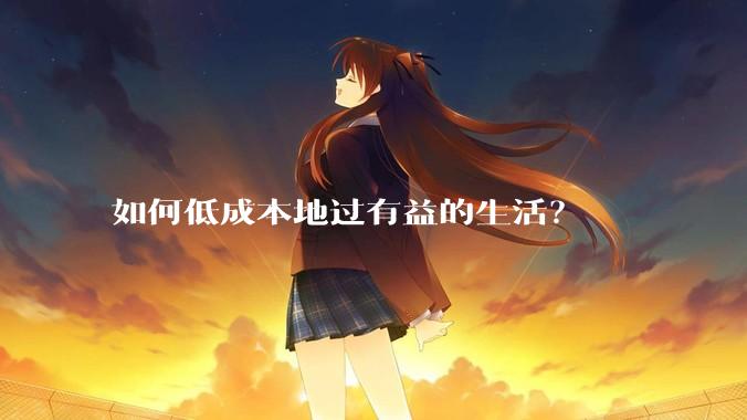 如何低成本地过有益的生活？